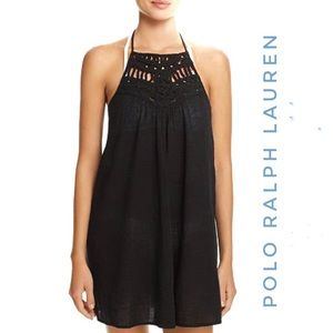 POLO Ralph Lauren Macrame Cover Up Dress Black